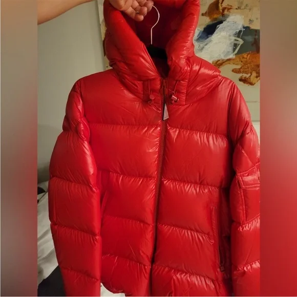 Moncler Ecrins jacket in Red size 5 which is equivalent to XL - Picture 4 of 6